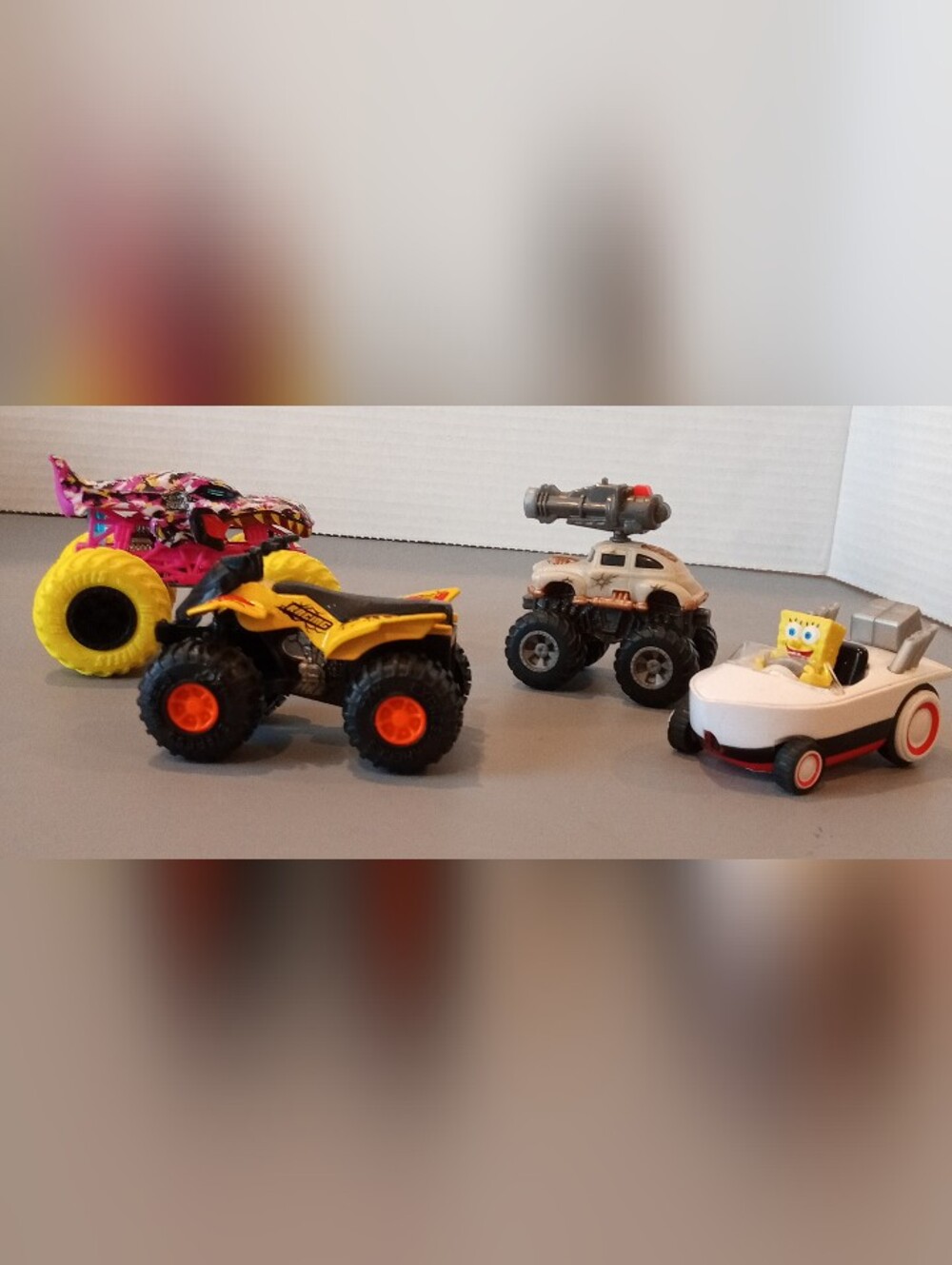 Yellow Turbo Wheel ATV Mega Rex Monster Truck Toys